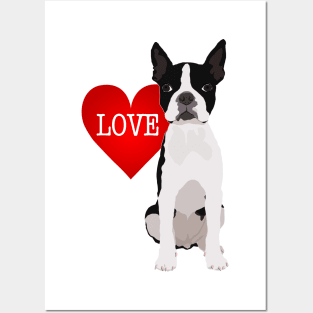 I love Boston Terriers Posters and Art